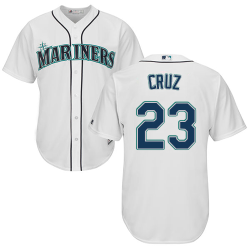 Seattle Mariners #23 Nelson Cruz White Cool Base Stitched Youth Jersey Youth