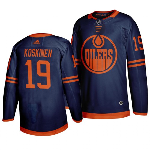 Edmonton Edmonton Oilers #19 Mikko Koskinen Blue 2019-20 Third Alternate Jersey Men's