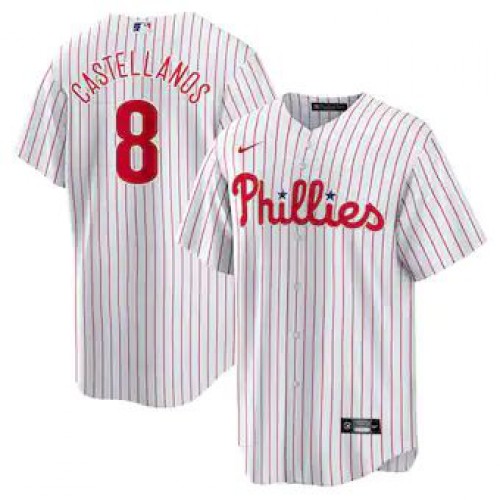 Philadelphia Philadelphia Phillies #8 Nick Castellanos Replica Player Jersey - White Men's