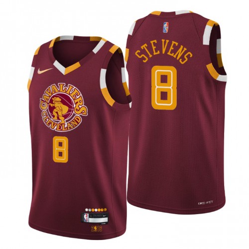 Cleveland Cleveland Cavaliers #8 Lamar Stevens Mens Wine 2021/22 Swingman Jersey - City Edition Mens