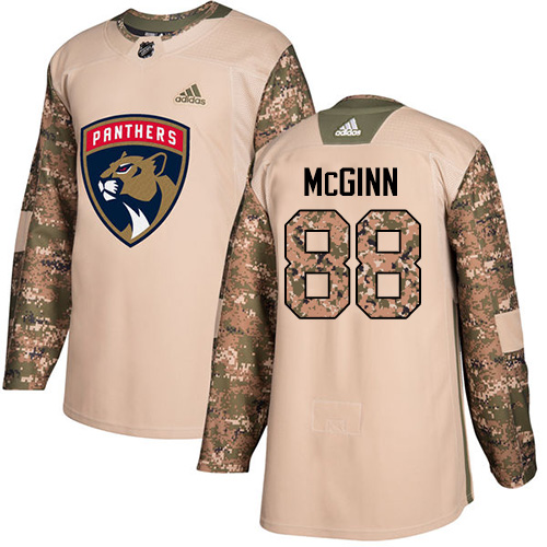Adidas Florida Panthers #88 Jamie McGinn Camo Authentic 2017 Veterans Day Stitched Jersey Men's
