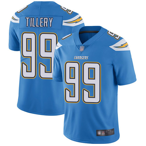 Los Angeles Chargers #99 Jerry Tillery Electric Blue Alternate Men's Stitched Vapor Untouchable Limited Jersey Men's