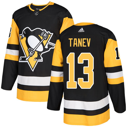 Adidas Pittsburgh Penguins #13 Brandon Tanev Black Home Authentic Stitched Jersey Men's