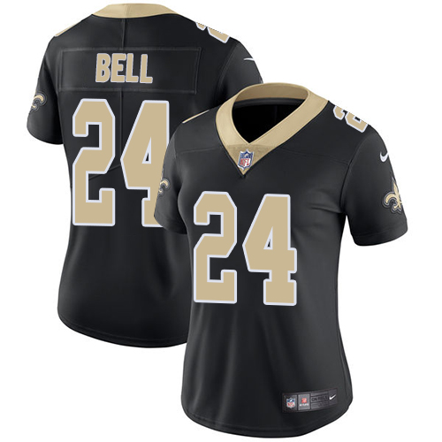 New Orleans Saints #24 Vonn Bell Black Team Color Women's Stitched Vapor Untouchable Limited Jersey Womens