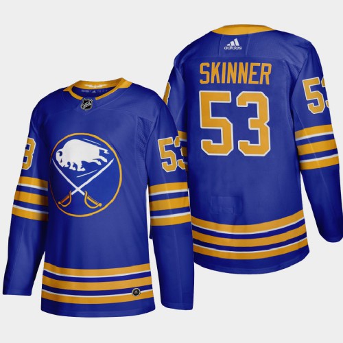Buffalo Buffalo Sabres #53 Jeff Skinner Men's Adidas 2020-21 Home Authentic Player Stitched Jersey Royal Blue Men's