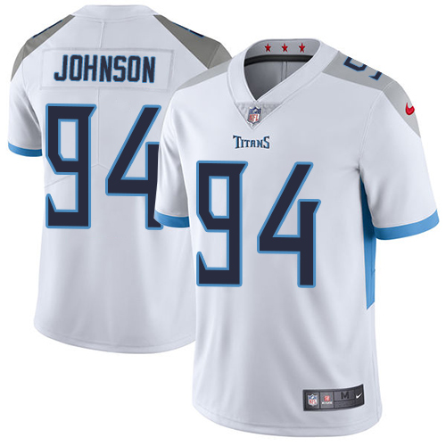 Tennessee Titans #94 Austin Johnson White Men's Stitched Vapor Untouchable Limited Jersey Men's