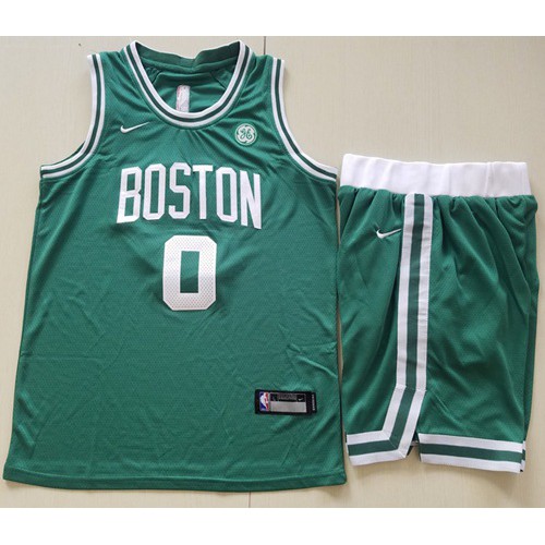 Boston Celtics #0 Jayson Tatum Green A Set Youth Swingman Icon Edition Jersey Youth