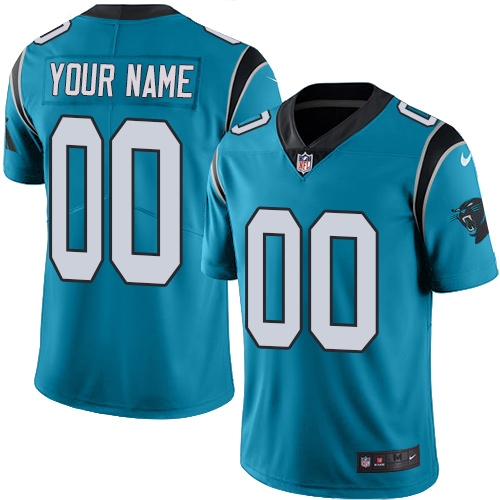 Carolina Panthers Customized Blue Alternate Stitched Vapor Untouchable Limited Youth Jersey