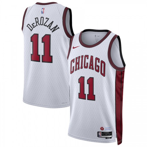 Chicago Chicago Bulls #11 DeMar DeRozan Unisex White 2022-23 Swingman Jersey - City Edition Mens