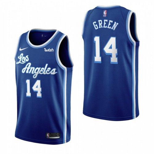 Los Angeles Los Angeles Lakers #14 Danny Green Blue 2019-20 Classic Edition Stitched Jersey Mens