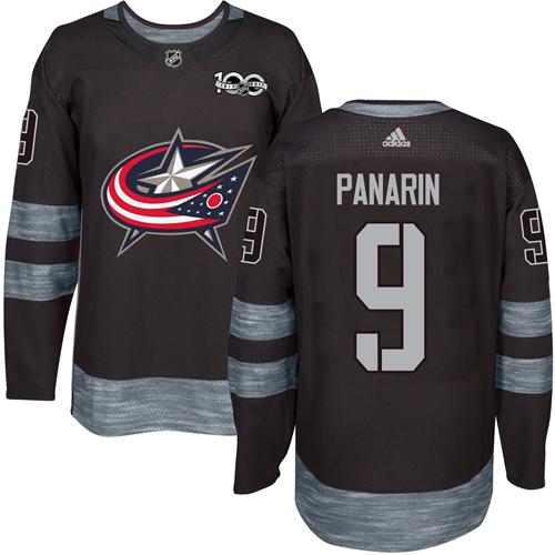 Adidas Columbus Blue Jackets #9 Artemi Panarin Black 1917-2017 100th Anniversary Stitched Jersey Men's