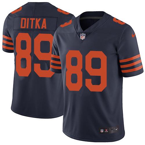 Bears #89 Mike Ditka Navy Blue Alternate Youth Stitched Vapor Untouchable Limited Jersey