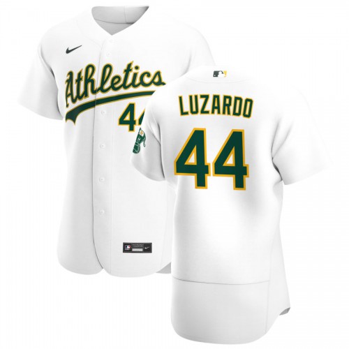 Oakland Oakland Athletics #44 Jesus Luzardo Men's White Home 2020 Authentic Player Jersey Men's