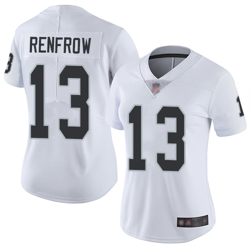 Las Vegas Raiders #13 Hunter Renfrow White Women's Stitched Vapor Untouchable Limited Jersey Womens