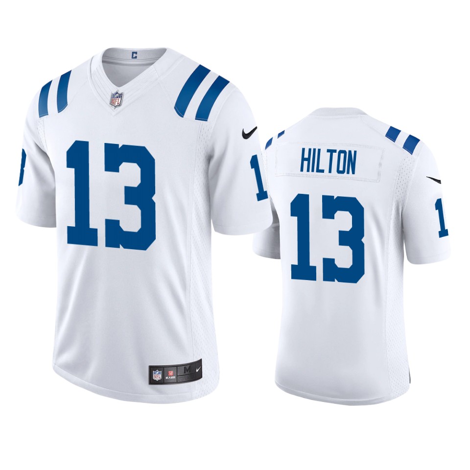 Indianapolis Colts #13 T.Y. Hilton Men's White 2020 Vapor Limited Jersey