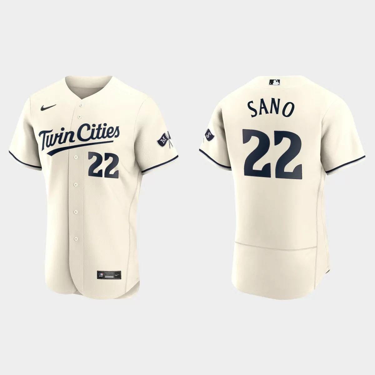 Minnesota Twins #22 Miguel Sano Men's 2023 Authentic Jersey - Cream