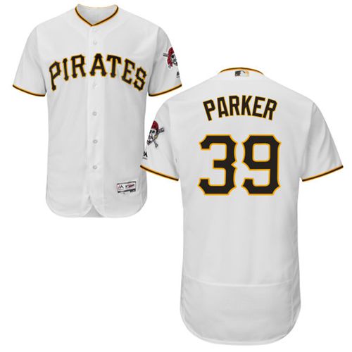 Pittsburgh Pirates #39 Dave Parker White Flexbase Authentic Collection Stitched Jersey Men's