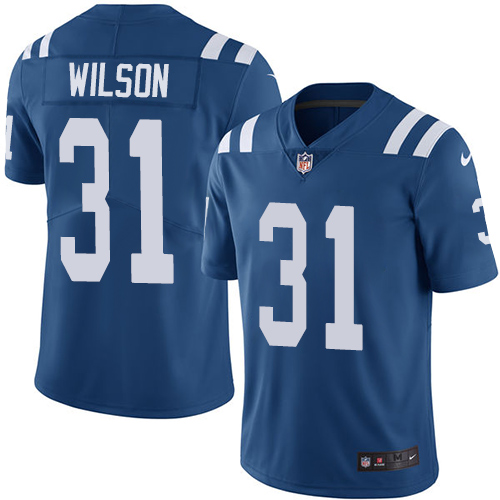 Indianapolis Colts #31 Quincy Wilson Royal Blue Team Color Youth Stitched Vapor Untouchable Limited Jersey Youth