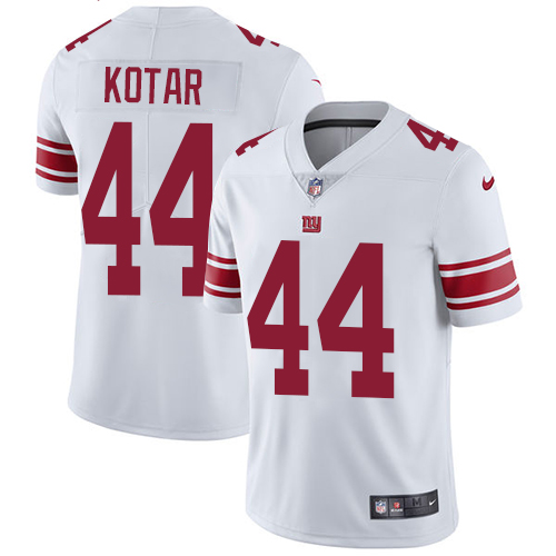New York Giants #44 Doug Kotar White Youth Stitched Vapor Untouchable Limited Jersey Youth