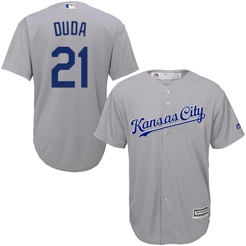 Kansas City Royals #21 Lucas Duda Grey Cool Base Stitched Youth Jersey Youth