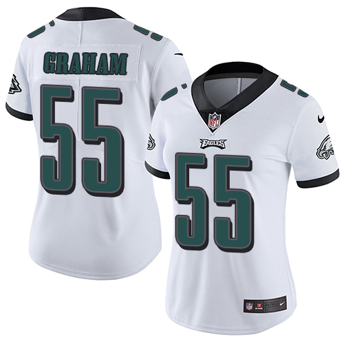 Eagles #55 Brandon Graham White Women's Stitched Vapor Untouchable Limited Jersey