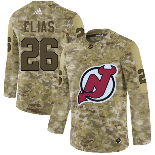 Adidas New Jersey Devils #26 Patrik Elias Camo Authentic Stitched Jersey Men's