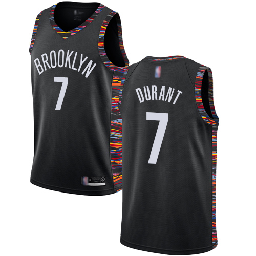 Brooklyn Nets #7 Kevin Durant Black Youth Swingman City Edition 2018/19 Jersey Youth