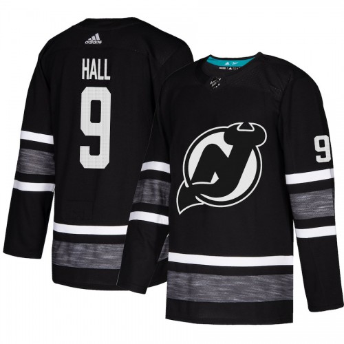 Adidas New Jersey Devils #9 Taylor Hall Black Authentic 2019 All-Star Stitched Jersey Men's