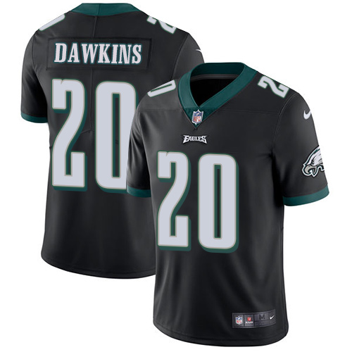 Eagles #20 Brian Dawkins Black Alternate Youth Stitched Vapor Untouchable Limited Jersey