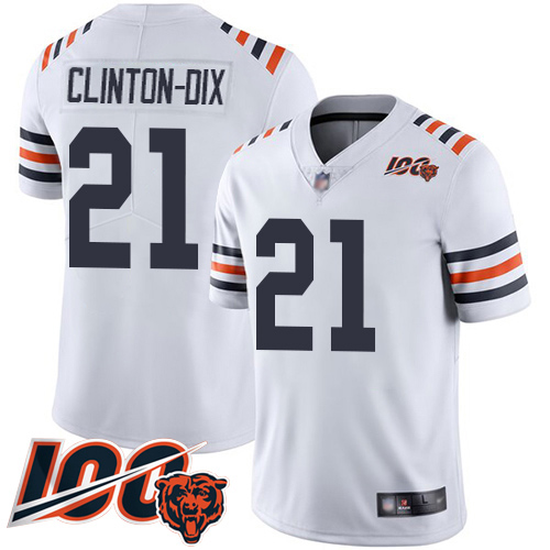 Chicago Bears #21 Ha Ha Clinton-Dix White Alternate Men's Stitched Vapor Untouchable Limited 100th Season Jersey Men's