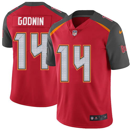 Buccaneers #14 Chris Godwin Red Team Color Youth Stitched Vapor Untouchable Limited Jersey