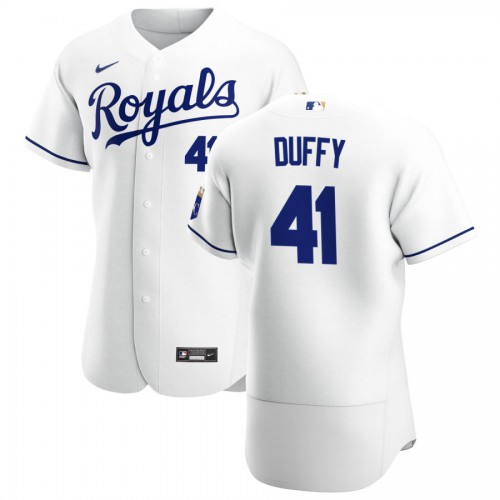 Kansas City Kansas City Royals #41 Danny Duffy Men's White Home 2020 Authentic Player Jersey Men's