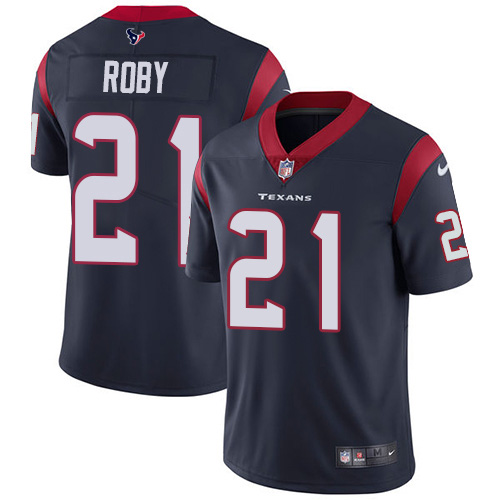 Houston Texans #21 Bradley Roby Navy Blue Team Color Men's Stitched Vapor Untouchable Limited Jersey Men's