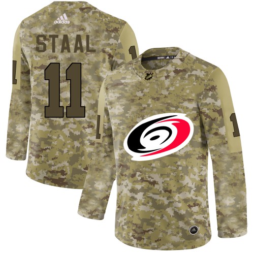 Adidas Carolina Hurricanes #11 Jordan Staal Camo Authentic Stitched Jersey Men's