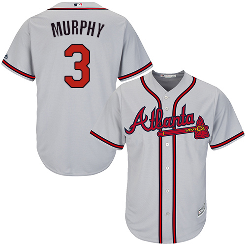 Atlanta Braves #3 Dale Murphy Grey Cool Base Stitched Youth Jersey Youth
