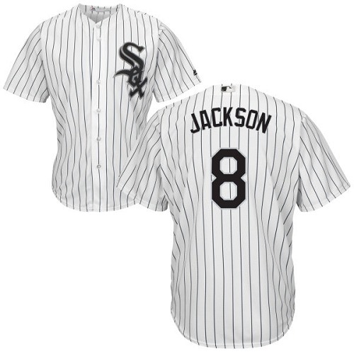 Chicago White Sox #8 Bo Jackson White(Black Strip) Home Cool Base Stitched Youth Jersey Youth