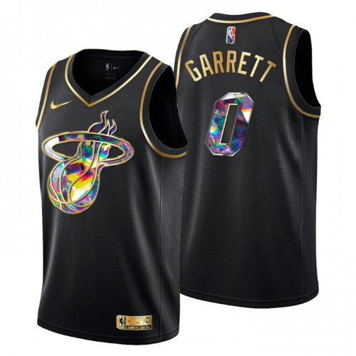 Miami Miami Heat #0 Marcus Garrett Mens Golden Edition Diamond Logo 2021/22 Swingman Jersey - Black Mens