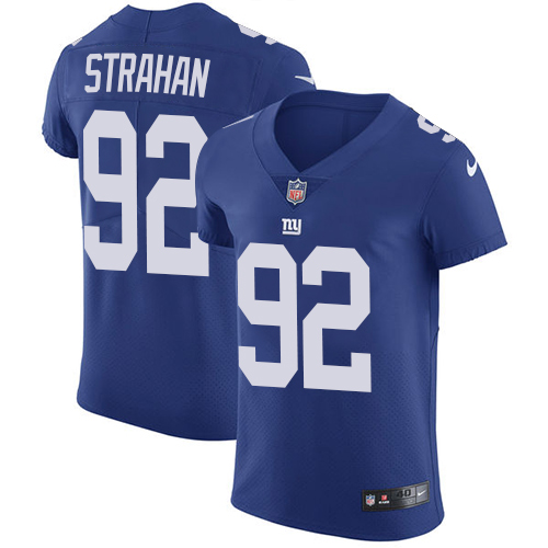 Giants #92 Michael Strahan Royal Blue Team Color Men's Stitched Vapor Untouchable Elite Jersey
