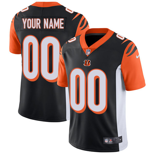Cincinnati Bengals Customized Black Team Color Stitched Vapor Untouchable Limited Men's Jersey