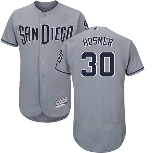 San Diego Padres #30 Eric Hosmer Gray Flexbase Authentic Collection Stitched Jersey Men's