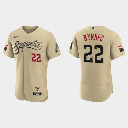 Arizona Arizona Diamondbacks #22 Eric Byrnes Men's 2021 City Connect Authentic Jersey Gold Men's