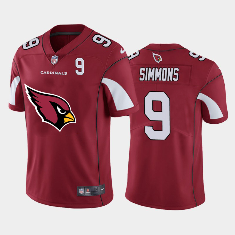 Cardinals #9 Isaiah Simmons Red Men's Big Team Logo Player Vapor Limited Jersey