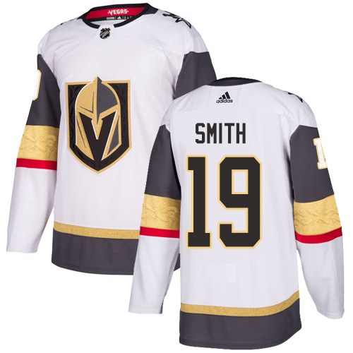 Adidas Golden Vegas Golden Knights #19 Reilly Smith White Road Authentic Stitched Youth Jersey Youth