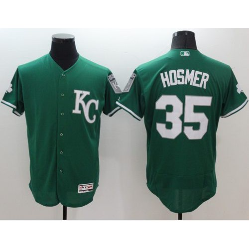 Kansas City Royals #35 Eric Hosmer Green Celtic Flexbase Authentic Collection Stitched Jersey Men's