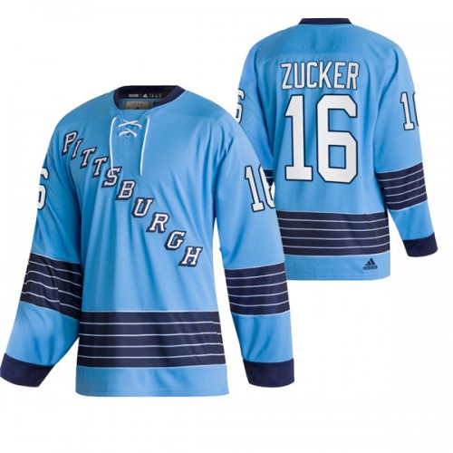 Pittsburgh Pittsburgh Penguins #16 Jason Zucker Adidas Men's Light Blue Team Classics Authentic Jersey Men's