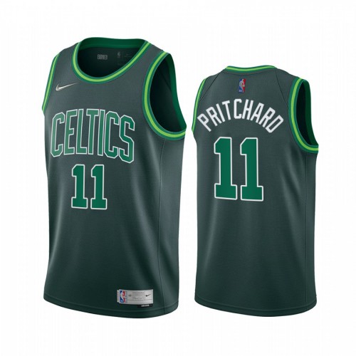 Boston Boston Celtics #11 Payton Pritchard Green Swingman 2020-21 Earned Edition Jersey Mens