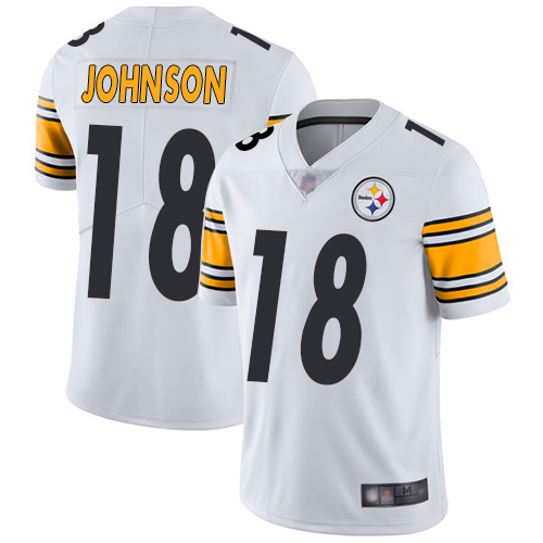 Pittsburgh Steelers #18 Diontae Johnson White Youth Stitched Vapor Untouchable Limited Jersey Youth