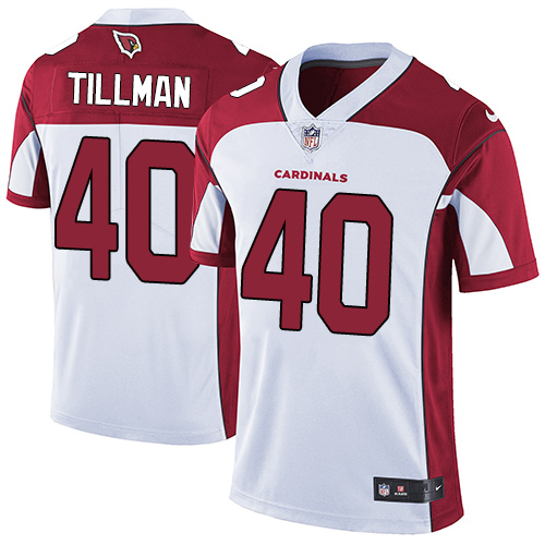 Cardinals #40 Pat Tillman White Men's Stitched Vapor Untouchable Limited Jersey