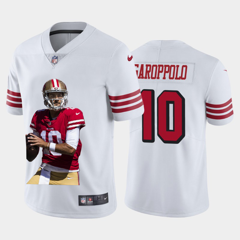 San Francisco 49ers #10 Jimmy Garoppolo Team Hero 2 Rush Vapor Limited Jersey White