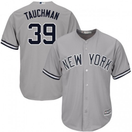 New York Yankees #39 Mike Tauchman Grey New Cool Base Stitched Youth Jersey Youth